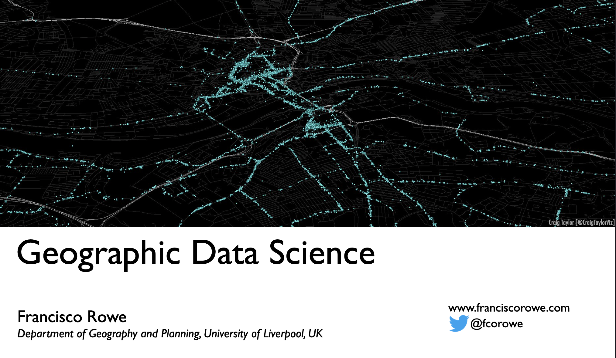 Talk image: Geographic Data Science
