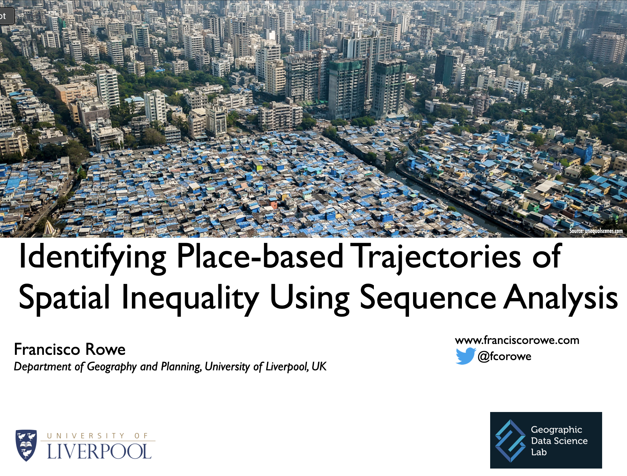 Talk image: Identifying Place-based Trajectories of Spatial Inequality Using Sequence Analysis