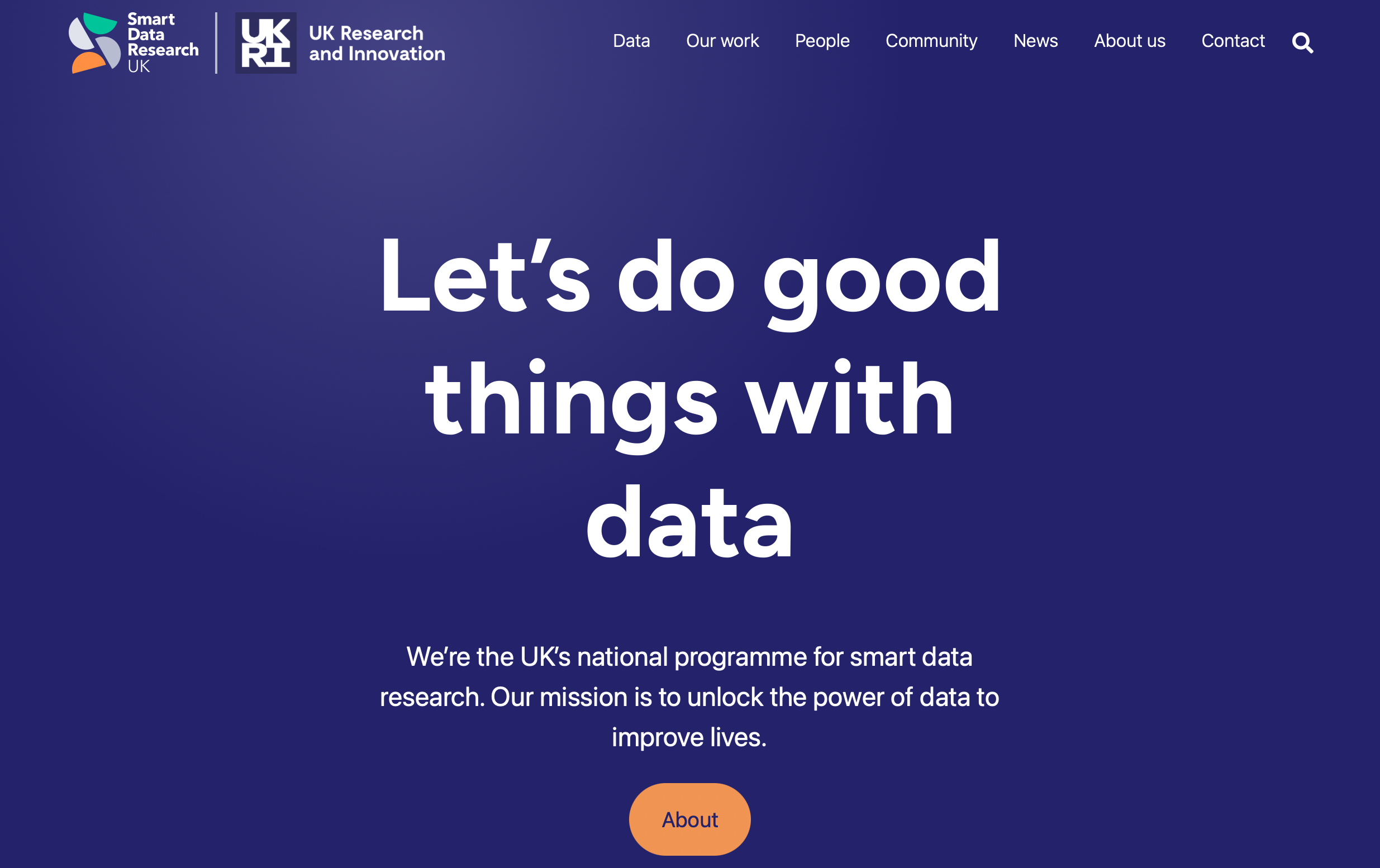 Talk image: Smart Data Research UK panel - \"Let's do good things with data\"