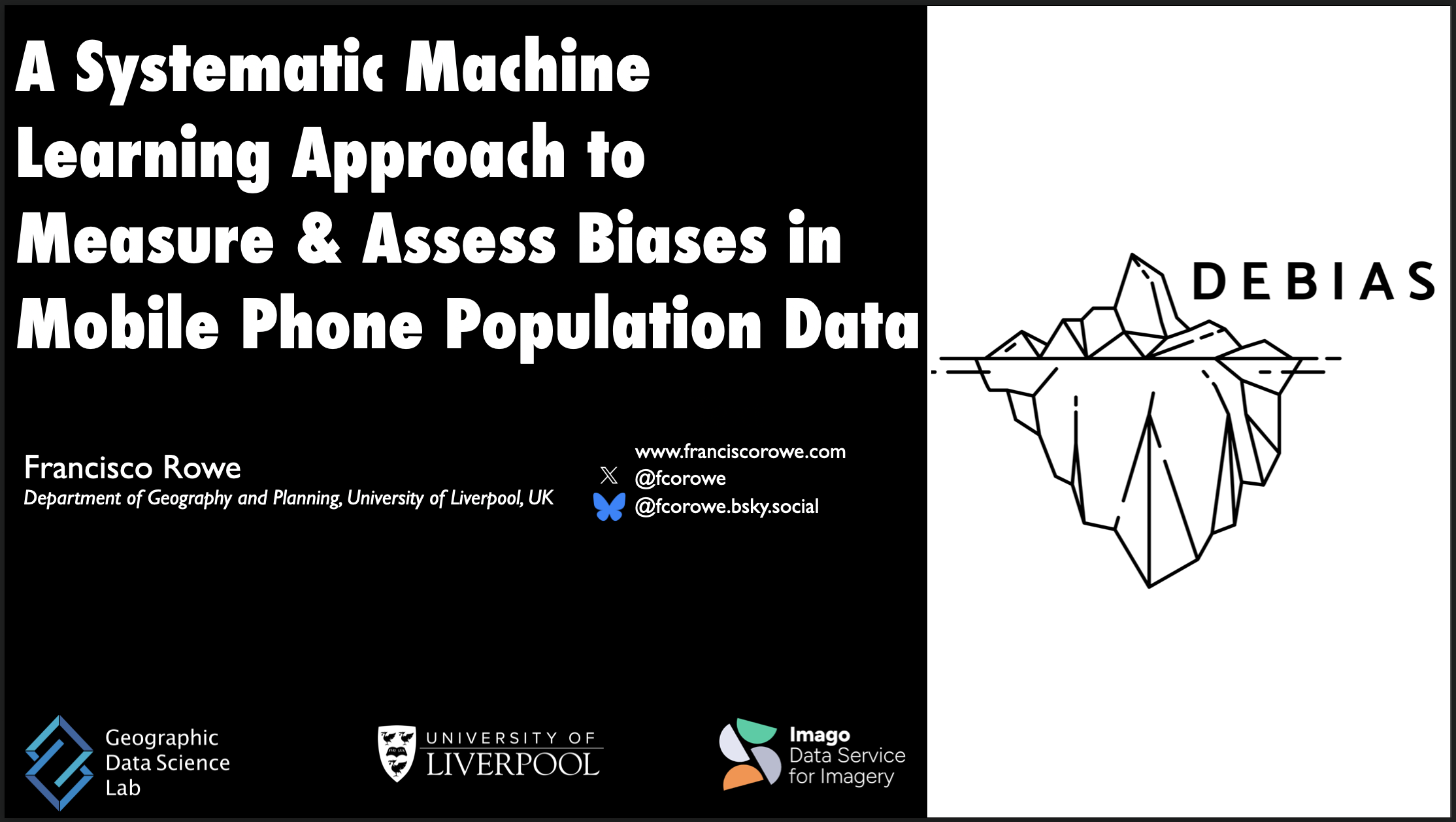 Talk image: A systematic machine learning approach to measure and assess biases in mobile phone population data
