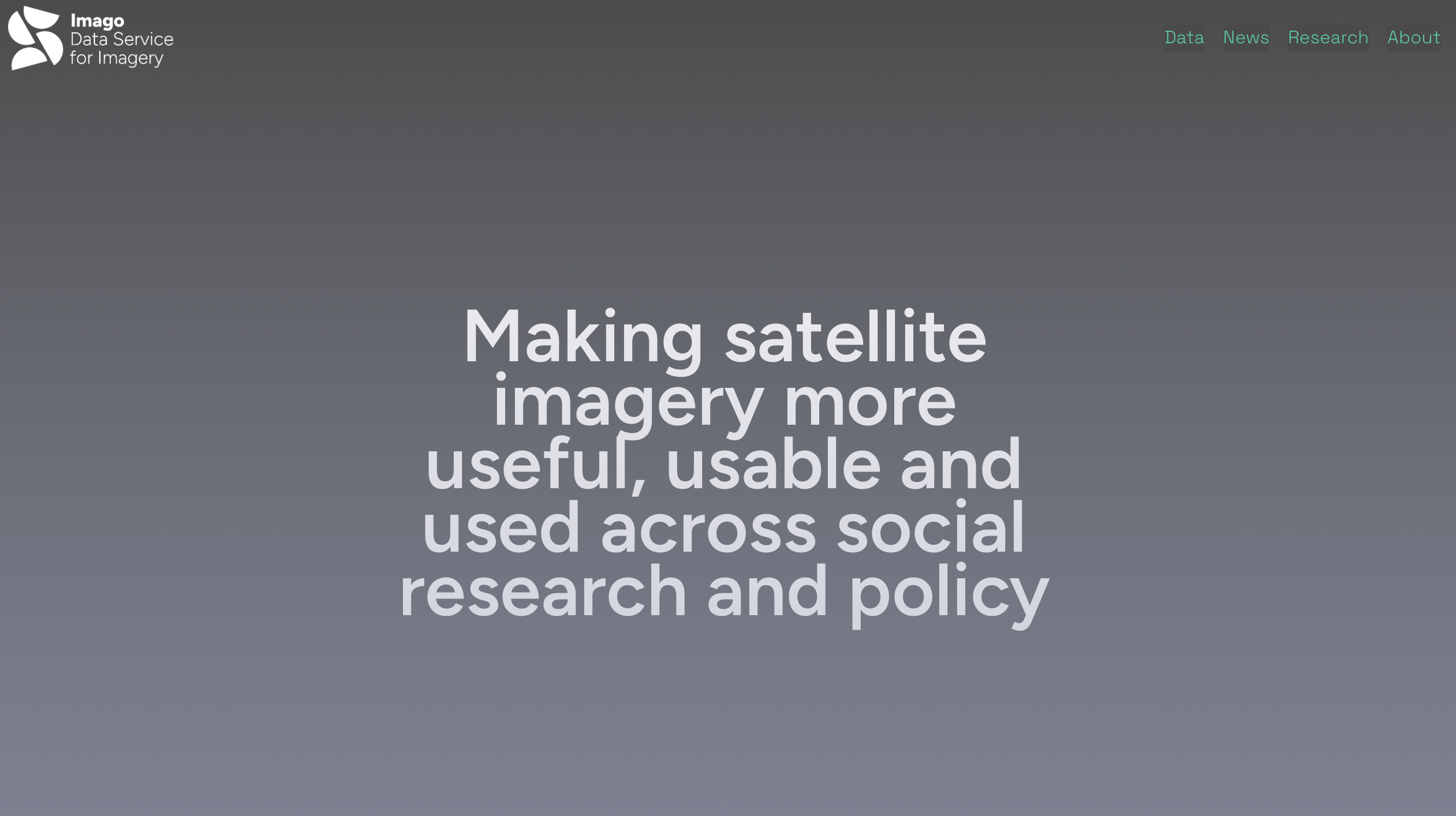 Satellite imagery over city