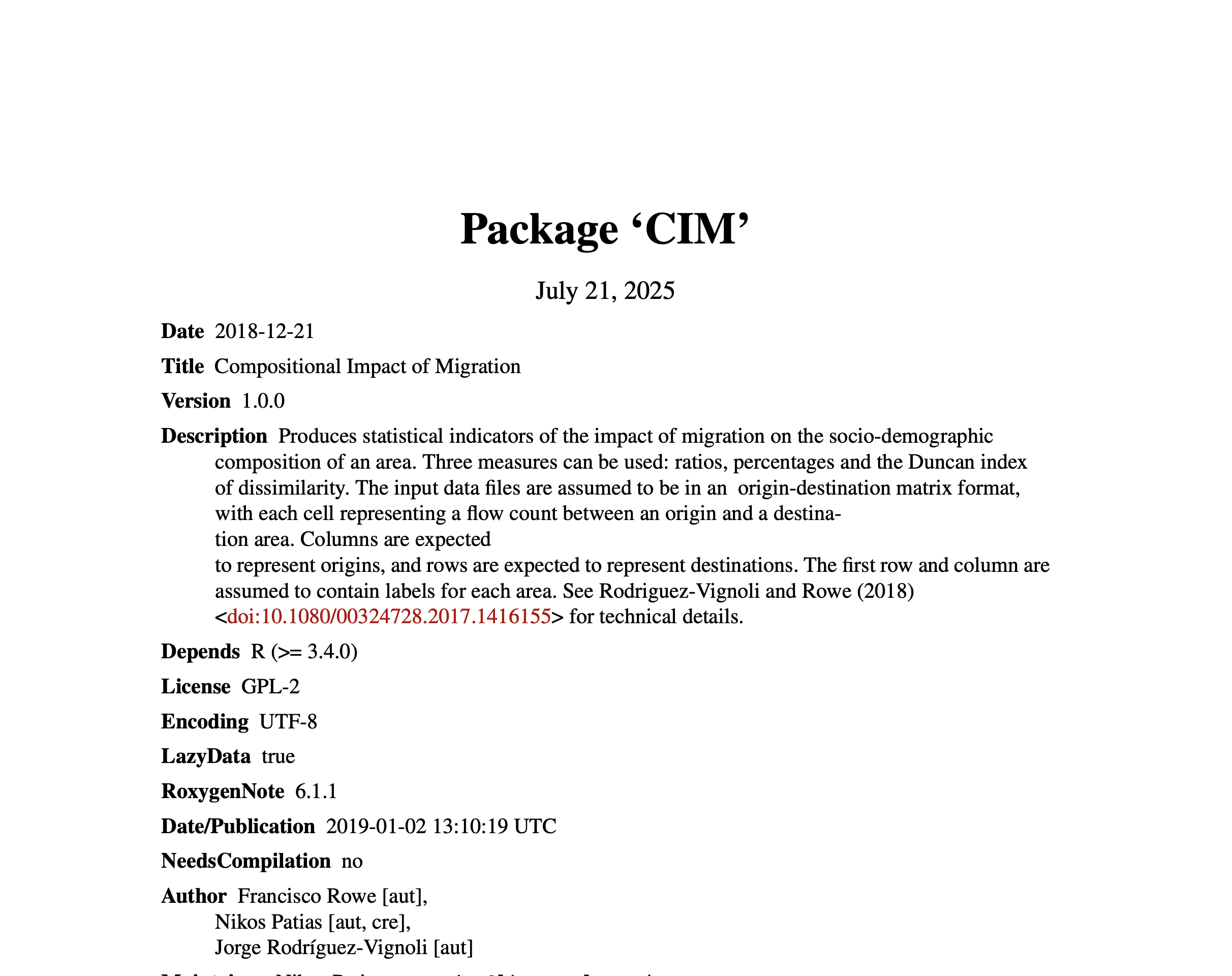 CIM package resource image